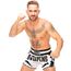 8 Weapons Muay Thai Shorts Carbon - Snow Night, Colour: Weiss, Size: XL, 3 image