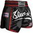 Muay Thai Short Super Mesh schwarz/rot, Colour: Schwarz, Size: L
