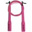 Fitness First adjustable steel jumping rope black, Size: One Size, Colour: Rosa