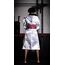 Cape de boxeur Ringside Combat Corner, Taille: L, Couleur: Blanc, 10 image