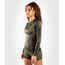 UFC Authentic Fight Week Women's Performance Long Sleeve Rashguard, Colour: Khaki, Size: M, 2 image
