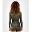 UFC Authentic Fight Week Women's Performance Long Sleeve Rashguard, Colour: Khaki, Size: M, 3 image