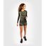 UFC Authentic Fight Week Women's Performance Long Sleeve Rashguard, Colour: Khaki, Size: M, 4 image