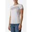 Front Logo Round Neck T-Shirt, Size: L, Colour: Weiss