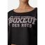 Loose Fit Cropped Sweatshirt, Taille: M, Couleur: Noir, 4 image