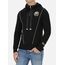Trucker Hoodie With Badge, Taglia: L, Colore: Nero