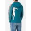 Hooded Full Zip With Prints, Size: M, Colour: Blue, 3 image
