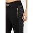 Wide Leg Sweatpant W/Satin, Size: L, Colour: Schwarz, 4 image
