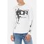L/S T-Shirt With Prints, Bekleidungsgrösse: M, Farbe: Weiss