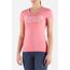 Basic T-Shirt With Front Logo, Bekleidungsgrösse: XL, Farbe: Rosa, Grösse : XL
