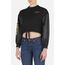 Sweatshirt W/ Satin Sleeves, Bekleidungsgrösse: S, Farbe: Schwarz