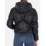 Eco Leather Padded Jacket, Taille: S, Couleur: Noir, 2 image