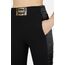 High Waist Sweatpants W/Satin, Size: L, Colour: Schwarz, 4 image