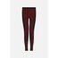 Mid-Rise  Color-Block Leggings, Size: S, Colour: Bordeau, 2 image