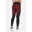 Mid-Rise  Color-Block Leggings, Size: S, Colour: Bordeau, 4 image