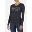 Lady Strass Logo T-Shirt L/S, Colour: Anthracite, Size: L