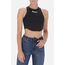 Cut Out Tank Top, Size: L, Colour: Schwarz
