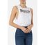 Oversize Tank With Front Logo, Size: L, Colour: Weiss
