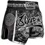 8 Weapons Muay Thai Shorts Carbon - Sak Yant Tigers, Colour: Schwarz, Size: XL