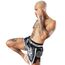 8 Weapons Muay Thai Shorts Carbon - Sak Yant Tigers, Colour: Schwarz, Size: XL, 8 image