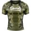 8W-8300011-2-8 WEAPONS Rashguard, S/S, Hit 2.0, olive-black, M