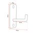 Single steel hook for rack, rig or wall, 4 image