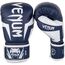Venum Elite Boxing Gloves - White/Navy Blue, Colour: Blue, OZ: 10oz