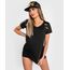 VE-04320-126-XS-Venum Tempest 2.0 Women Dry tech T-shirt Black/Gold - XS