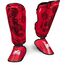 Shinguards Muay Thai, Size: S/M, Colour: Rot