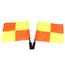 Drapeaux pour juge / arbitre de touche en damiers (lot de 2)