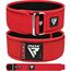 RDXWBS-RX1R-L-Weight Lifting Strap Belt Rx1 Red-L