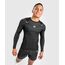 Venum Biomecha Rashguard Long Sleeves - Black/Grey - S, Size: S, Colour: Schwarz