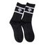 Chaussettes hautes unisexes 36-43 Loven | Noir