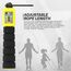 Skipping Rope Kids Plastic Abs Black-10Ft (15718), Colour: Schwarz, Length: 3.10m, 3 image