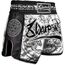 8 Weapons Muay Thai Shorts Carbon - Sak Yant Tigers, Size: XL, Colour: Weiss