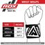 Gym Wrist Wrap W4, Size: S, Colour: Rot, 2 image