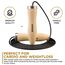 Skipping Rope Woodedn Brown-10.3Ft (15800), Size: One Size, Colour: Beige, Length: 3.10m, 9 image