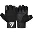 Gym Weight Lifting Gloves W3 with EVA padding, Size: L, Colour: Schwarz