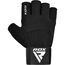 Gym Weight Lifting Gloves W3 with EVA padding, Size: L, Colour: Schwarz, 5 image