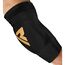Hosiery Elbow Foam Black/Golden-L, Size: L, Colour: Schwarz, Size: L
