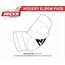 Hosiery Elbow Foam Black/Golden-L, Size: L, Colour: Schwarz, Size: L, 5 image