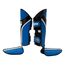 RDX Aura Plus T-17 Shin Guards, Size: L, Colour: Blue, 6 image