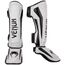 Venum Elite Shin Guards - White/Camo, Colour: Weiss, Size: XL