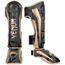 Venum Elite Shin Guards - Dark camo/Gold, Colour: Gold, Size: L