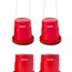 Sabots / Stelzen rutschfeste Becher Kinder (Satz von 2) | Rot, 7 image