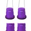 Sabots / échasses gobelets antidérapants enfants (lot de 2) | Violet, 6 image