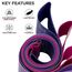 5-in-1 Schleifenwiderstands-Band, Bekleidungsgrösse: One Size, Farbe: Violett, 7 image