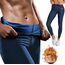 Women's sweat leggings, Size: M, Colour: Blue, 2 image