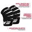 Gym Knee Wrap, Size: One Size, Colour: Schwarz, 3 image