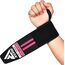 RDX Wrist Support Wraps for Weight Lifting, Size: One Size, Colour: Rosa, 5 image